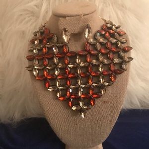 Topaz Colored Necklace Set